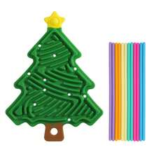 Tablero de actividad sensorial de árbol de Navidad creativo, juguete sensorial para adolescentes, juguete de tablero sensorial para aliviar el estrés para adolescentes, juguete educativo multicolor, regalo de Navidad y Año Nuevo, ayuda a desarrollar habilidades motoras finas