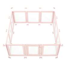 Dog Whelping Box, 60x59x23 In Transparent Plastic Dog Whelping Pen For X-Large Sized Dogs, Waterproof Puppy Playpen With Windows & Door Lock, Easy To Clean, Durable Indoor Pet Dogs Cats Birth Kit - Extra Large Dog (XL) Light Pink - 查看 8