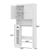 Furniouse Toilet Cabinet, Over-Toilet Storage Cabinet, Bathroom Storage Cabinet, Laundry Room Storage Cabinet. Minimalist Design With Ample Storage Space, Easy Assembly, And Long-Lasting Durability. The Ultimate Bathroom Storage Solution. - trắng - Xem 11