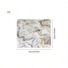 1pc, Washing Machine Dust Cover Pad,Dry Bathroom Drain Pad And Placemat For Tableware Marbleized Pattern, Perfect For Washing Machine Dust Cover Mat, Washstand Drain Pad, Soft Faucet Absorbent Mat, Washstand Cup Mat, Kitchen Accessories, Bathroom Accessories