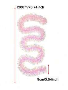 1 Set de tiras decorativas coloridas, tiras decorativas navideñas, tiras de decoración para jardín al aire libre, tiras de decoración interior, suministros para decoración de árbol de Navidad, decoraciones navideñas para el hogar, decoración de habitaciones, decoración de invierno - Multicolor - Ver 9