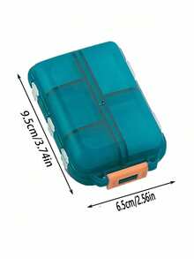 1. 10格便携式旅行药箱收纳盒，防尘防潮药箱收纳盒，可重复使用药箱，男女适用，维生素和补充剂储存，适合旅行、商务旅行、夏季海滩、海滩家庭出游、户外办公、返校、圣诞节送礼