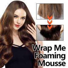 椰子油和乳木果油卷发泡沫慕斯，打造柔软卷发，卷发摩丝，定型卷发，防毛躁，7 液体盎司 - 彩色 - 查看 7