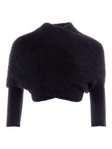 1 Khăn choàng cổ nữ, Khăn choàng cổ dài đan ấm áp có tay, Màu trơn, Phù hợp mặc mùa Thu/Đông - Nhiều màu - Xem 14