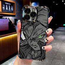 Funda de Teléfono Anime Genial para iPhone 16 15 14 13 12 11 Pro Max X XR XS Max 8 7 Plus, Cubierta Trasera Transparente Suave a Prueba de Golpes - Colores mixtos - Ver 3