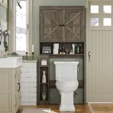 Furniouse Toilet Cabinet, Over-Toilet Storage Cabinet, Bathroom Storage Cabinet, Laundry Room Storage Cabinet. Minimalist Design With Ample Storage Space, Easy Assembly, And Long-Lasting Durability. The Ultimate Bathroom Storage Solution. - Xám - Xem 6