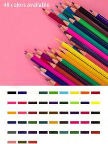 48/36 lápices de colores a base de aceite, juego de 12/18/24/36/48 colores surtidos para dibujar y colorear, de vuelta a la escuela