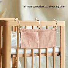 2 件装婴儿床挂式收纳袋，奶瓶架，尿布收纳袋，带 2 个宽口袋，适用于婴儿床、婴儿车，婴儿送礼佳品 - 混合色 - 查看 7