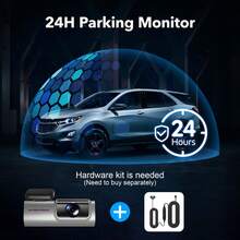 無線 WIFI 行車記錄器，2K 超高清車用攝影機，隱藏式迷你儀表板記錄器，24 小時監控，適合汽車的小型儀表板攝影機 - A - 查看 7