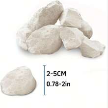 钙镁石，适用于虾、蟹、小龙虾和蜗牛 - 天然石装饰，适用于水晶红虾、阿玛诺虾和鬼虾 - 纳米水族箱配件、鱼缸用品、水族箱装饰、虾栖息地、鲜艳的色彩、耐用的水生装饰 - 彩色 - 查看 3