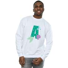 Disney Mens Alphabet A Is For Ariel Sweatshirt (White) - Biały - Zobacz 4