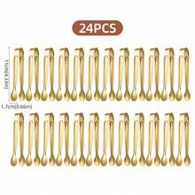 1/6/12/24pcs Sugar Tongs,Stainless Steel Food/Sugar Tongs,Kitchen Cooking Clip,Candy Dessert Clip,Stainless Steel Ice Tongs,Stainless Steel Small Tongs, Serving Tongs, Suitable For Salads, Desserts, Sandwiches, BBQ, Cookie,Fruits, Sugar,Appetizers, Tea And Coffee Parties, Bars,Gatherings,Ideal For Halloween, Christmas, Thanksgiving, Harvest Festival, Autumn Decorations,Christmas Gifts