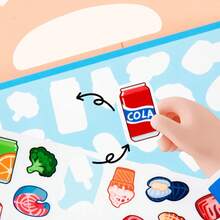 Reusable Waterproof Sticker Books For Kids, DIY Sticker Travel Toys Suitable For Boys And Girls, Can Be Stuck On Cups, Refrigerators, Glass Windows, Christmas Decorations, Halloween Designs, Shopping Stores, Body Recognition, Princess Dress Up, Farm Themed Stickers, Christmas, Birthday, Halloween Gifts For Children - Multicolor - View 8