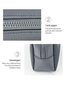 Portable Sold Color Square Makeup Beauty Storage Bag Multifunctional Waterproof Zipper Makeup Bag