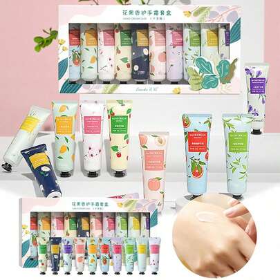 10 Pack Hand Cream Gift Set For Women,Moisturizing Hand Care Cream Stocking Stuffers Gift Set,Travel Size Hand Lotion For Dry Hands,Mini Hand Lotion Gift Set With Natural Plant Fragrance