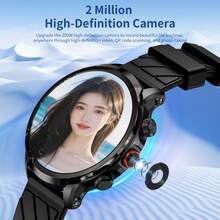 LOKMAT APPLLP 8 PRO 智能手表手机，1.85 英寸高清大圆形屏幕，高清摄像头，支持 2G/3G/4G/5G SIM 卡，具备心率、血氧、呼吸等健康功能检测，支持蜂窝数据和 WiFi，可免费下载第三方应用，搭载 Android 8.1 操作系统，兼容 Android 和 iOS 系统。 - APPLLP 8 PRO - 查看 8