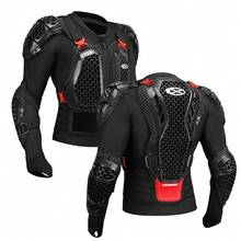 1Pc Black Motocross Enduro Racing Anti-Drop Armor Motorcycle Armor Jacket Men Full Body Armor Chest And Back Protection Jackets Moto Riding Protective Equipment M-3XL Rider Gift - Multicolor - View 1