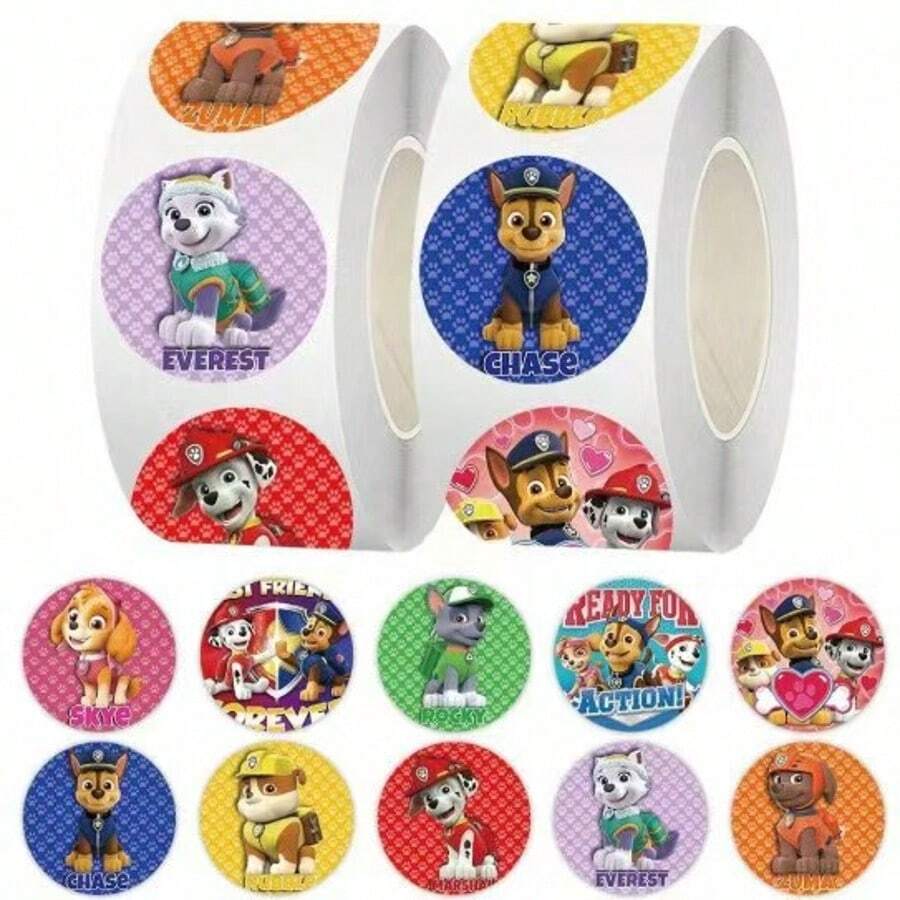 Paw Patrol Paw Patrol 500PCS Cute PAW PATROL Anime Cartoon Stickers DIY Scrapbook Luggage Guitar Laptop Phone Skateboard Wall Decals Graffiti Fans Gifts For Kid Toy