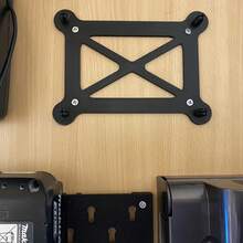 Makita DC10SB Charger Simple Wall Mount Bracket, Sturdy And Durable, Tool Organizer Rack With Installation Points - Space Saving, Workshop Garage Desk Storage, Wall Mounted Holder, Easy To Assemble And Disassemble, Essential For DIY Enthusiasts