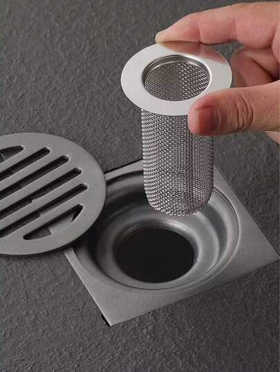 1 套排水盖毛发收集器和塞子，适用于厨房浴室浴缸水槽过滤器，淋浴排水管