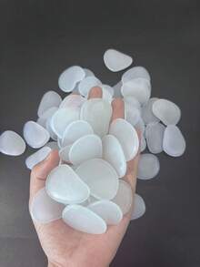 53pcs Large Flat Glow In The Dark Colorful Luminous Stones, Suitable For Garden, Pathway, Yard Outdoor Decor, Landscape, Christmas Party DIY, Aquarium, Fish Tank, Indoor And Outdoor Use - Multicolor - View 10