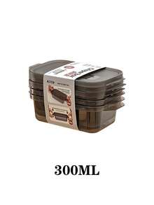 3个装食品储物盒，带按扣盖，塑料果蔬保鲜盒，微波炉和冰箱适用，多功能方形，方便储存家庭聚会、节日和日常餐食。 - 彩色 - 查看 15