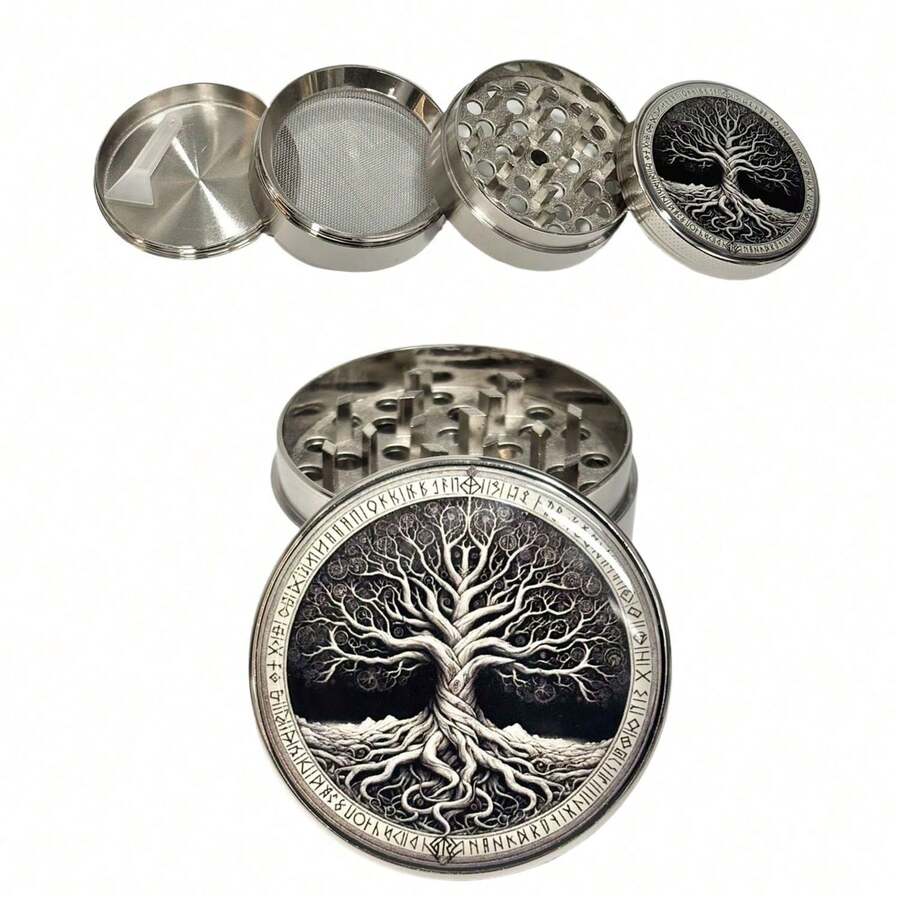 1pc 2.0inch/2.48inch Grinder, Spice Grinder, Multi-Function Grinder, Christmas Gift, Creative Design, Spice Grinding, Herb Grinding, Magnetic Lid, Best Valentine's Day Gift - Multicolor - View 1