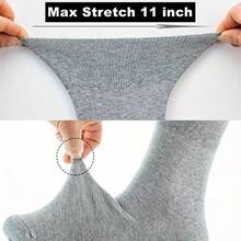 4-Pack Diabetic Crew Socks - Women & Men Loose Top Socks - Extra Wide Non-Binding Top, Elastic Opening For Easy On/Off - Neuropathy And Peripheral Neuropathy Care - Soft Breathable Fabric - Swollen Feet, Edema, Toe Bone - Elderly, Pregnant, Post-Surgery - Unisex - Everyday & Special Occasions - Value Pack, Elderly Footwear, Comfortable Fit, Durable Construction, Shoes, Elderly Care - Multicolor - View 7