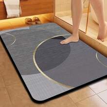 Covoraș de baie din silicon ultra moale - Uscare rapidă, antiderapant, ideal pentru baie și intrare, decor de Crăciun, covor de bucătărie