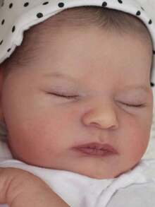 50cm Lifelike Reborn Baby Doll, Handpainted 3D Skin, 20 Inch Realistic Newborn (Soft Vinyl Limbs, Cloth Body), Cute Bedtime Toy, Birthday Gift For Children 3+ Years Old (Some Accessories Randomly Shipped) - White - View 6