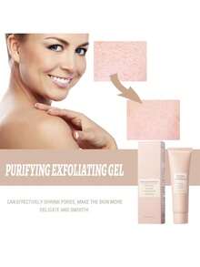 Gel exfoliante facial crema hidratante para piel muerta y poros cuidado de la piel suave y renovada con ingredientes naturales y efecto refrescante para una limpieza profunda y hidratacion intensa ideal para todo tipo de pieles sensibles o mixtas que necesitan renovacion celular y eliminacion de impurezas dejando un rostro radiante y suave al tacto sin irritaciones ni sequedad - Pasta de gel exfoliante 50g - Ver 4