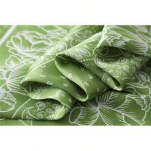 WENLOOY Square Satin Silk Feeling Hair Scarf Headscarf For Women/Men's Necktie Silk Bandanas Pocket Squarehalloween - Fj02-15 Xanh lá cây - Xem 3