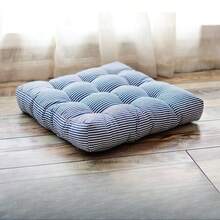 1 pernă de podea moale, îngroșată - Pernă de șezut extra groasă, cu culori pastelate - Covoraș rotund sau pătrat pentru scaune de birou, meditație, yoga, sufragerie - Umplutură din fibră, lavabilă la mașină - Ideal pentru acasă, birou, tatami - Utilizare în tot sezonul - Compatibilă cu scaunele japoneze de podea - Pernă pentru podea și scaune, Pernă pentru șezut de podea, Pernă pentru șezut de podea