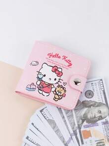 Sanrio 1pc Sanrio Coin Purse, Cute Cartoon Wallet Hello Kitty, Compact And Portable Design, With Snap Closure, Easy To Organize Bills, Coins And Cards, Daily Use, Wallets For Women, Pink Wallet, Money Holder, Hello Kitty Purse