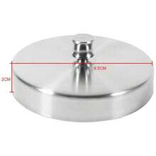 Molde de Acero Inoxidable para Prensas de Hamburguesas Redondas, Hace 4 12 Empanadas, 1 - inicial - Ver 5