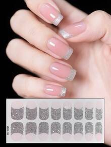 1 Sheet/Set Of Fully Wrapped Classic French Nail Art Stickers With Waterproof And Self-Adhesive Nail Decoration Stickers That Can Be Used For Daily Work