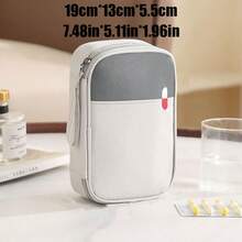 1 حقيبة تخزين طبية متعددة الوظائف، حقيبة إسعافات أولية محمولة للسفر، طقم إسعافات أولية للطوارئ المنزلية، صندوق إسعافات أولية كبير السعة، حاوية أدوية علاجية، حقيبة تخزين محمولة، مناسبة للمنزل والسفر والتخييم والمغامرات الخارجية، هدية رائعة للعائلة