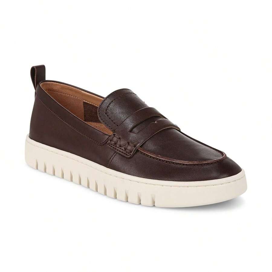 Vionic Women's Uptown Loafer - Black Shoes Women - Brown Shoes Women - Women's Gold Shoes -  Flats Women - Shoes For Women>Fall Women's Loafer Shoes - 深棕色皮革 - 查看 1