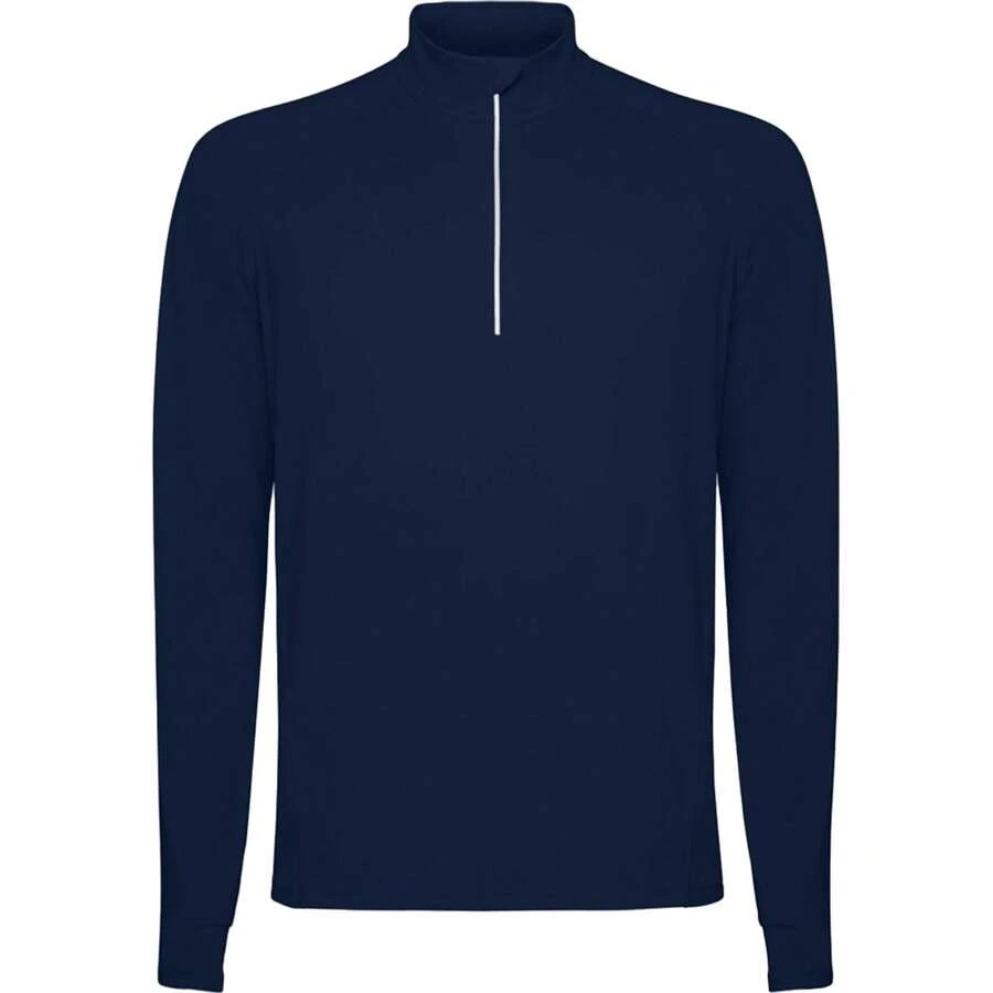 Roly Mens Estambul Quarter Zip LongSleeved Sweatshirt (Navy Blue) - Blue - View 1