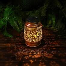 LUMIARTISAN Two Styles Of Solar Outdoor Waterproof Garden Decorative Lights, Metal Suspended LED Ornamental Lights With Hummingbird And Butterfly Shaped Reflective Effects - 蝴蝶燈 - 查看 4