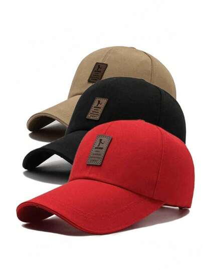 1 Herren Retro Baseballkappe mit Patch Verzierung