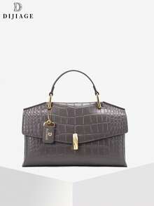 Nueva bolsa de mano de mujer de alta calidad con estampado de cocodrilo, bolso de mensajero simple y versátil, de lujo de alta gama, estilo de lujo discreto, adecuado para fiestas/cenas/exteriores/viajes