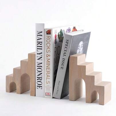 Natural Marble Book Ends For Shees Decorative Bookends For Heavy Books CastleGuard Bookend Book Holder Stopper For Home Office Desk Bookshelf Decoration Turkey Natural Marble Set Of 2