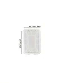 1 khuôn silicon trang trí nơ ren DIY, dùng cho nhựa Epoxy, silicon, khay đựng đồ trang sức thủ công, đế lót ly, chân nến, bê tông, xi măng, đúc đất sét - trắng - Xem 16