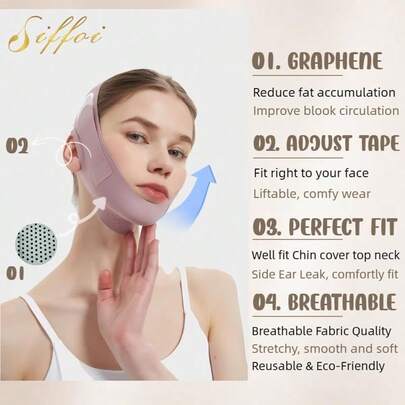 V-Line Lifting Chinstrap, V-Line Mask, Chinstrap For Sleeping, Reusable Face Strap, Chin Up Patch, V-Shaped Belt, Shaped Face Mask For Sagging