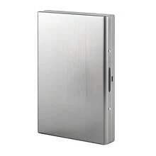 1 Multi-Functional Anti-Magnetic Card Wallet, Men's Anti-Skimming Portable Card Holder For Bank Cards & Credit Cards With Multi-Card Slots, Stainless Steel Wallet. It Symbolizes The Protection Of Card Storage, The Lightness And Peace Of Mind Of Daily Carrying, And The Practical Versatility Of Usage Scenarios.