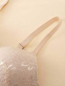 3pcs Solid Lace Deep V Underwire Bra, Sexy Comfy Push Up Bra, Women's Lingerie & Underwear - Multicolor - View 10