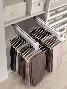 5/10 Pieces Metal Goose Shape Trousers Rack, Non-Slip Clothes Organizer Rack For Wardrobe Room Decor Home Decor Bedroom Decor Room Decor Decoration Decor Storage Organizer Spring Minimalist Summer Tops.Distributed On Saudi National Day