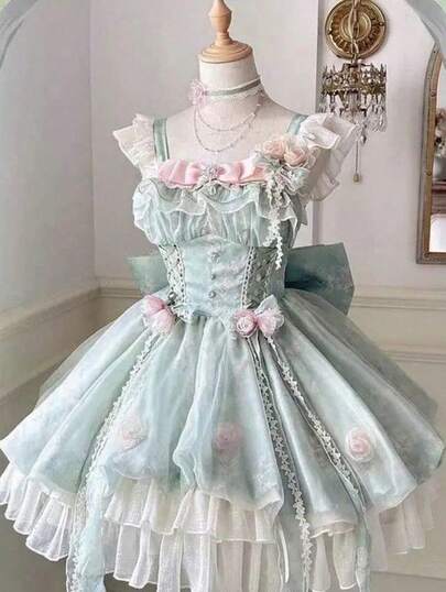 Fairy Cake Dress, Waist Shaping, Slimming Details, Midi, Women's