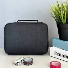 Estuche de lápices con cremallera multifunción, de alta capacidad, bolsa para bolígrafos, 72 ranuras, estuche grande de gran capacidad para lápices, bolsa organizadora de lápices de colores con bolsillo interior con cremallera para accesorios pequeños